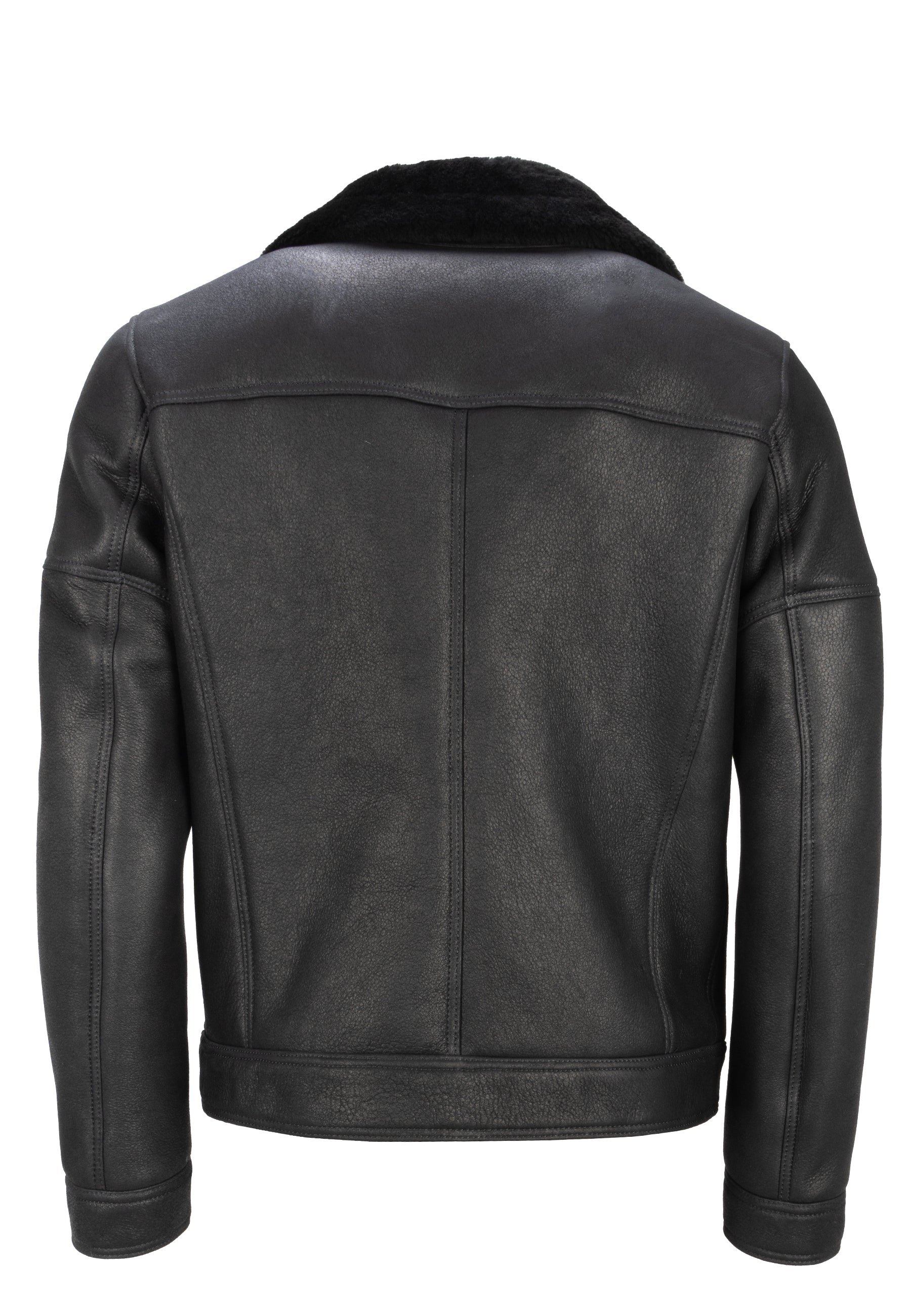 Herren Lammfelljacke - Edgar Lammfell in schwarz