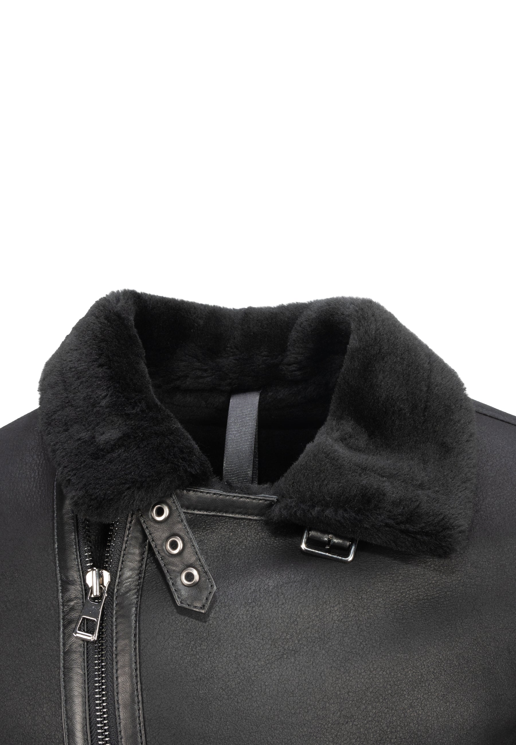Herren Lammfelljacke - Edgar Lammfell in schwarz