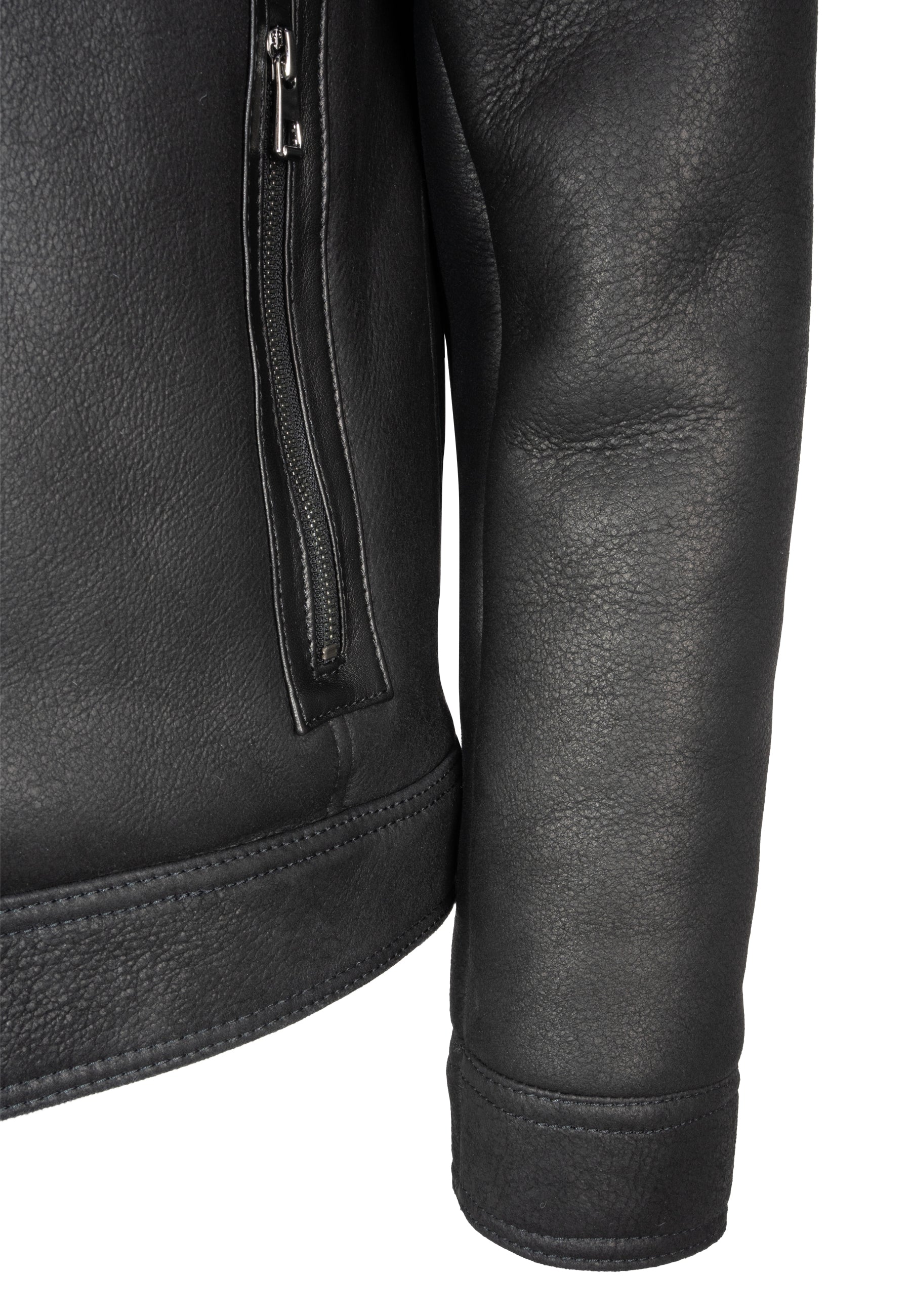 Herren Lammfelljacke - Edgar Lammfell in schwarz