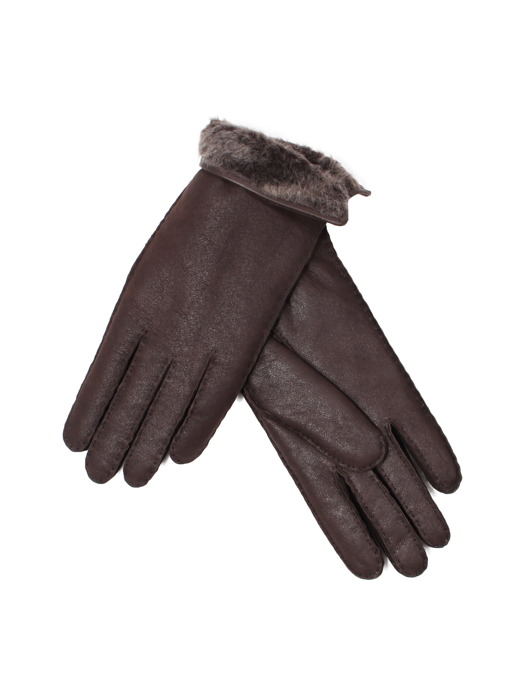 Damen Lammfellhandschuhe von Christ - Jenna in braun