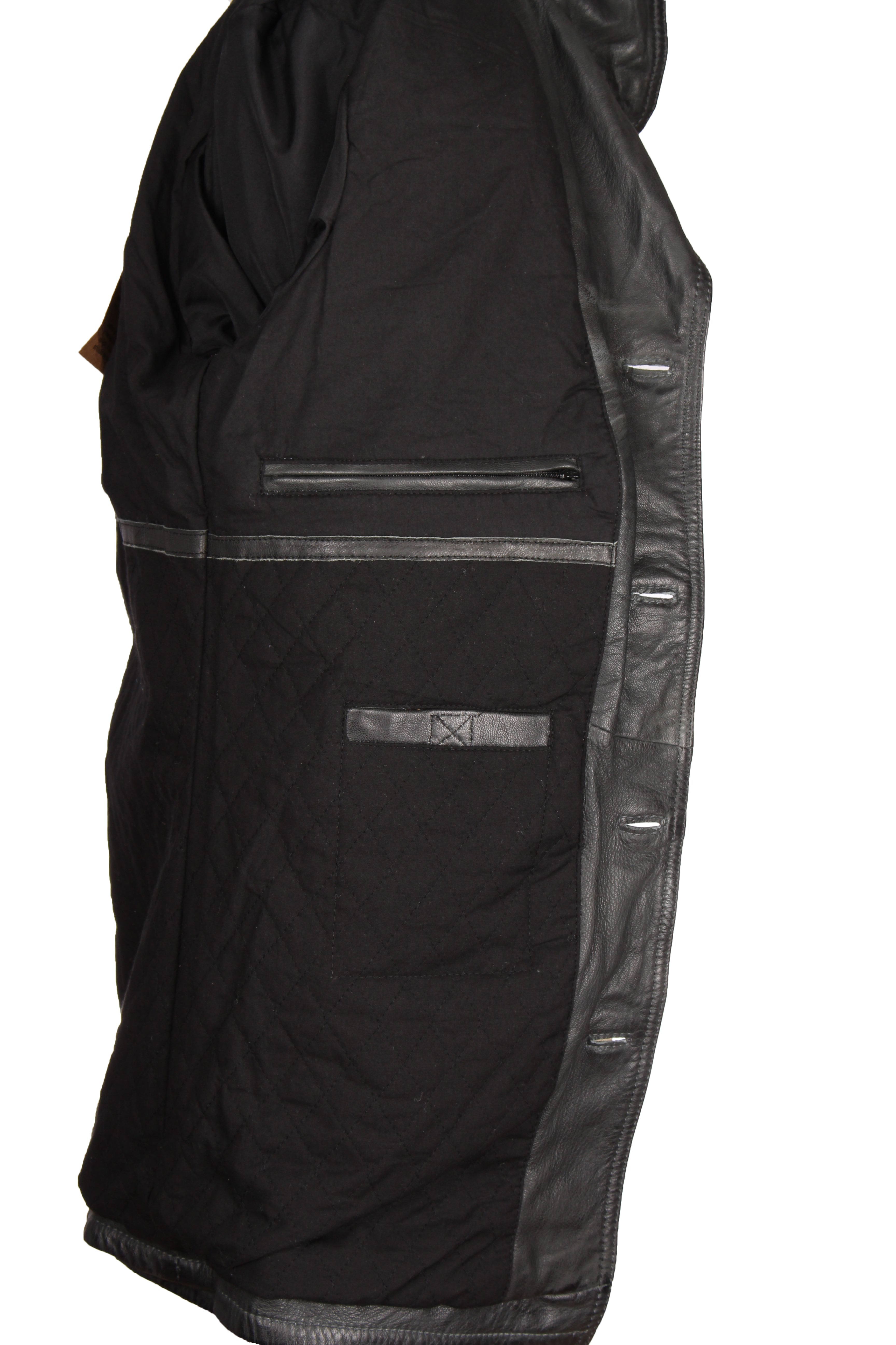 Gipsy Herren Langjacke aus Leder - Mic in graphite