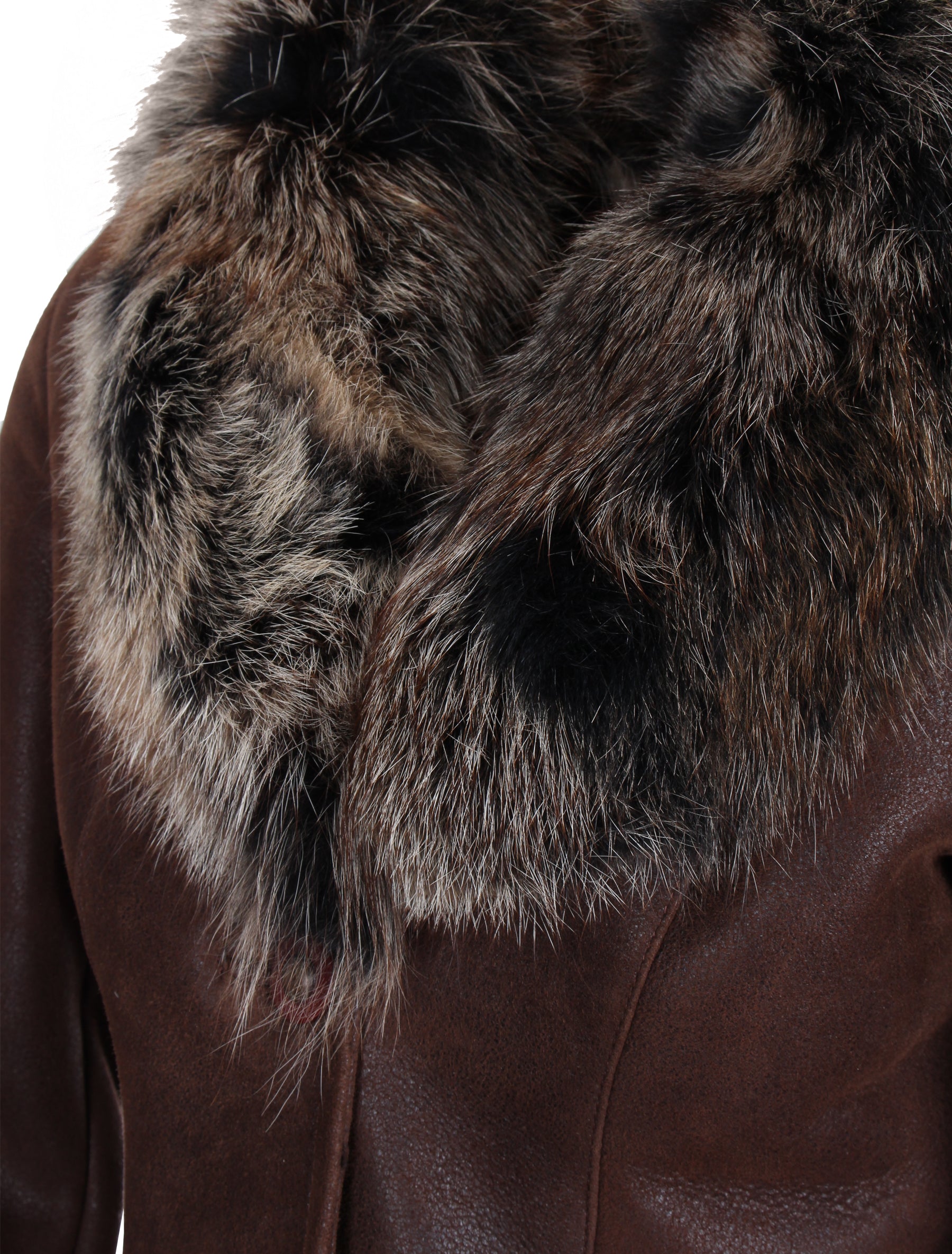 Toskana Damen Lammfell Jacke - Lolus Cecina in braun | XS