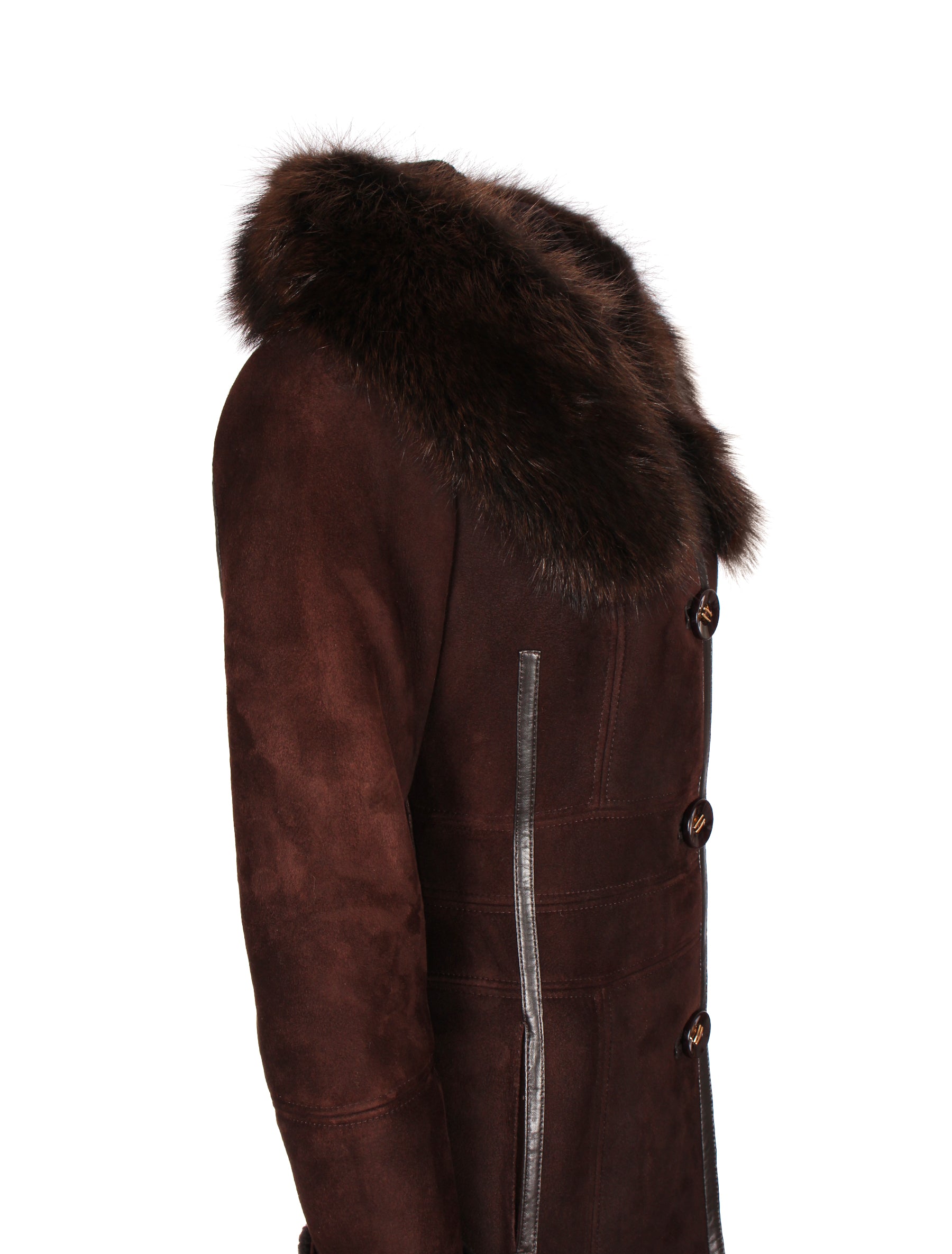 Toskana Damen Lammfelljacke - Lolus Siena in braun | S