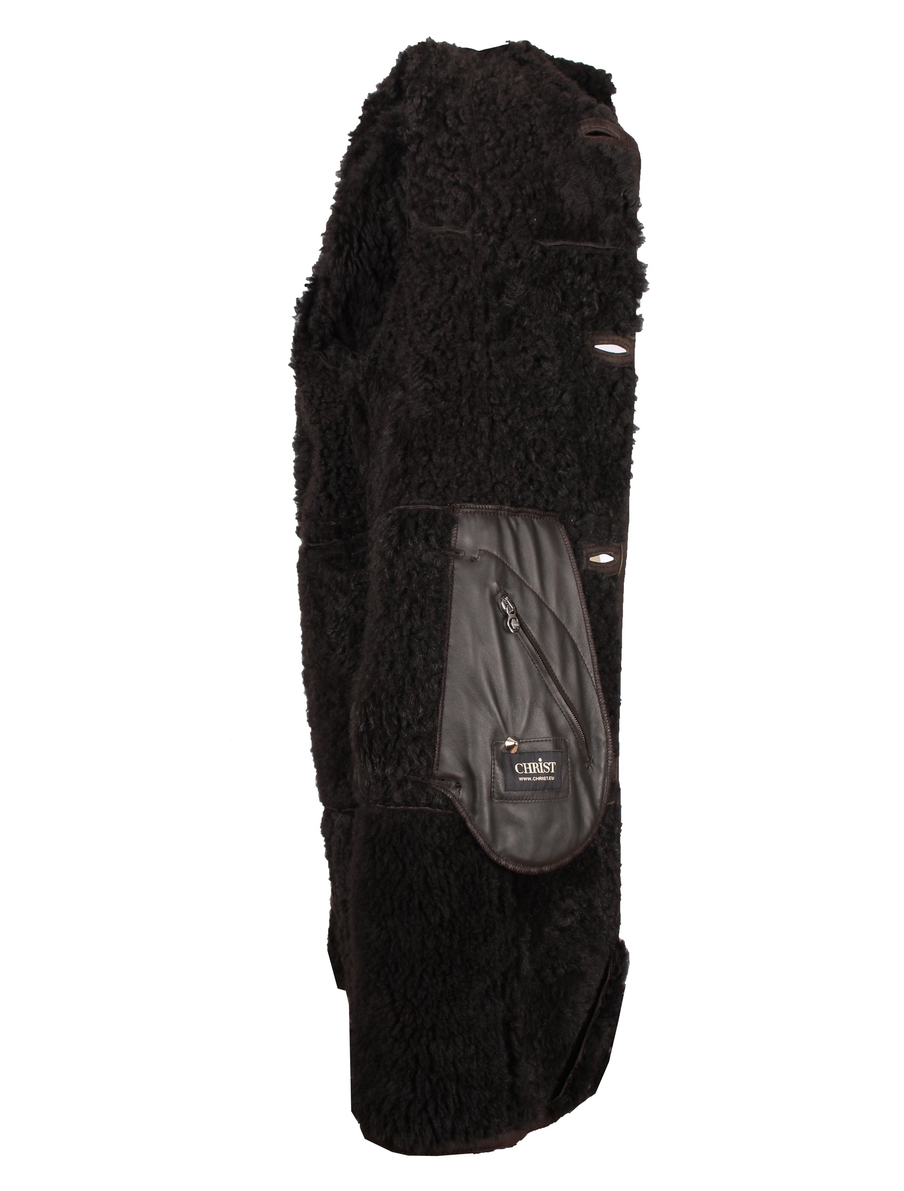 Herren Lammfellmantel mit Kragen - Christ Arian in d.braun