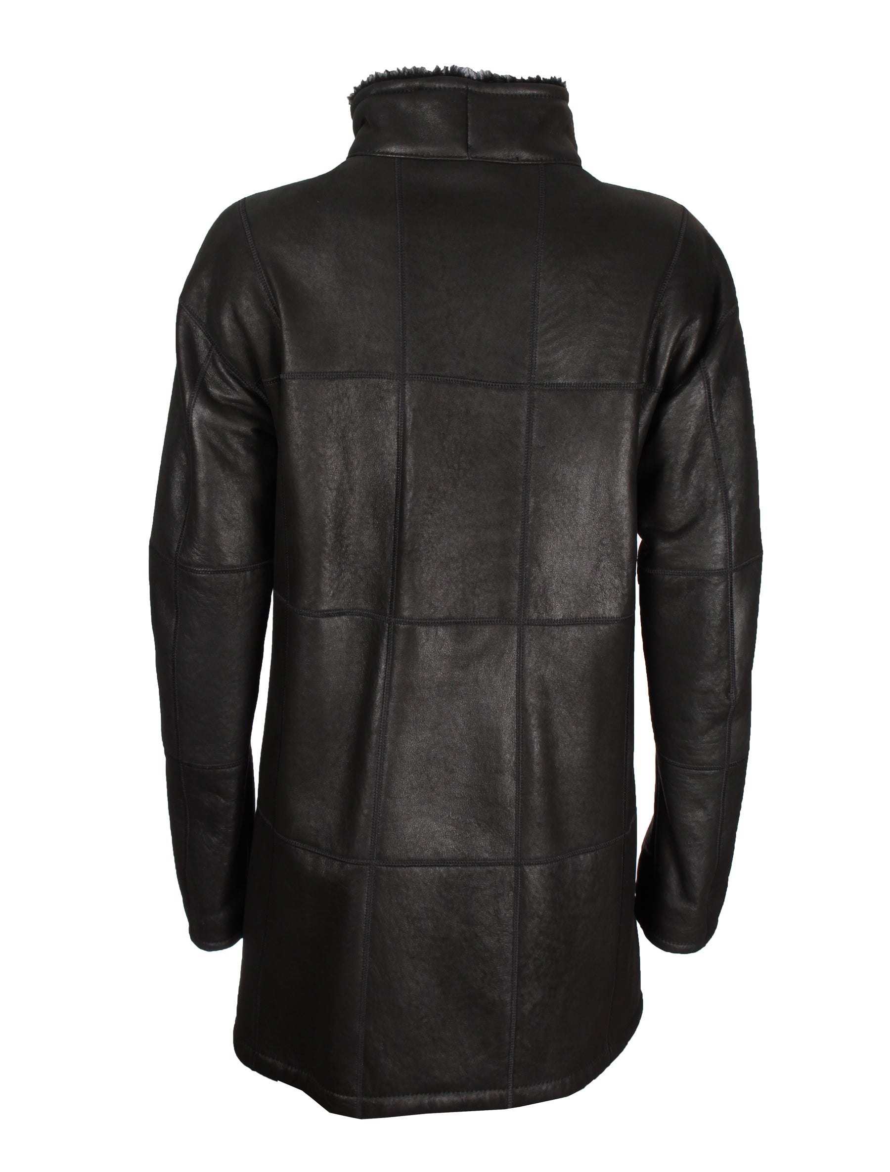 Leichte - Corderitos- Damen Lammfelljacke - Christ Carsta in schwarz