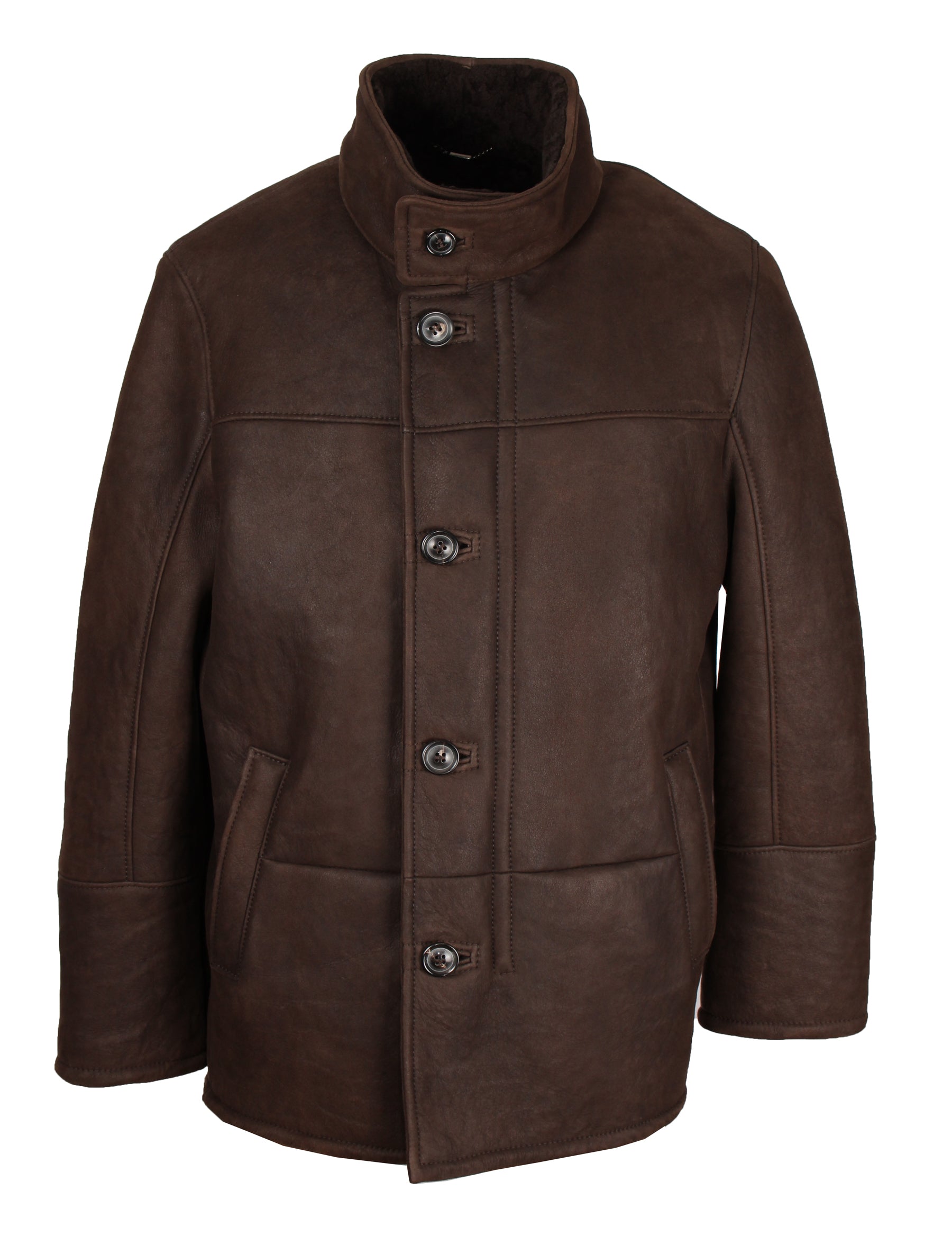 Herren Lammfelljacke von Christ - Clint in braun