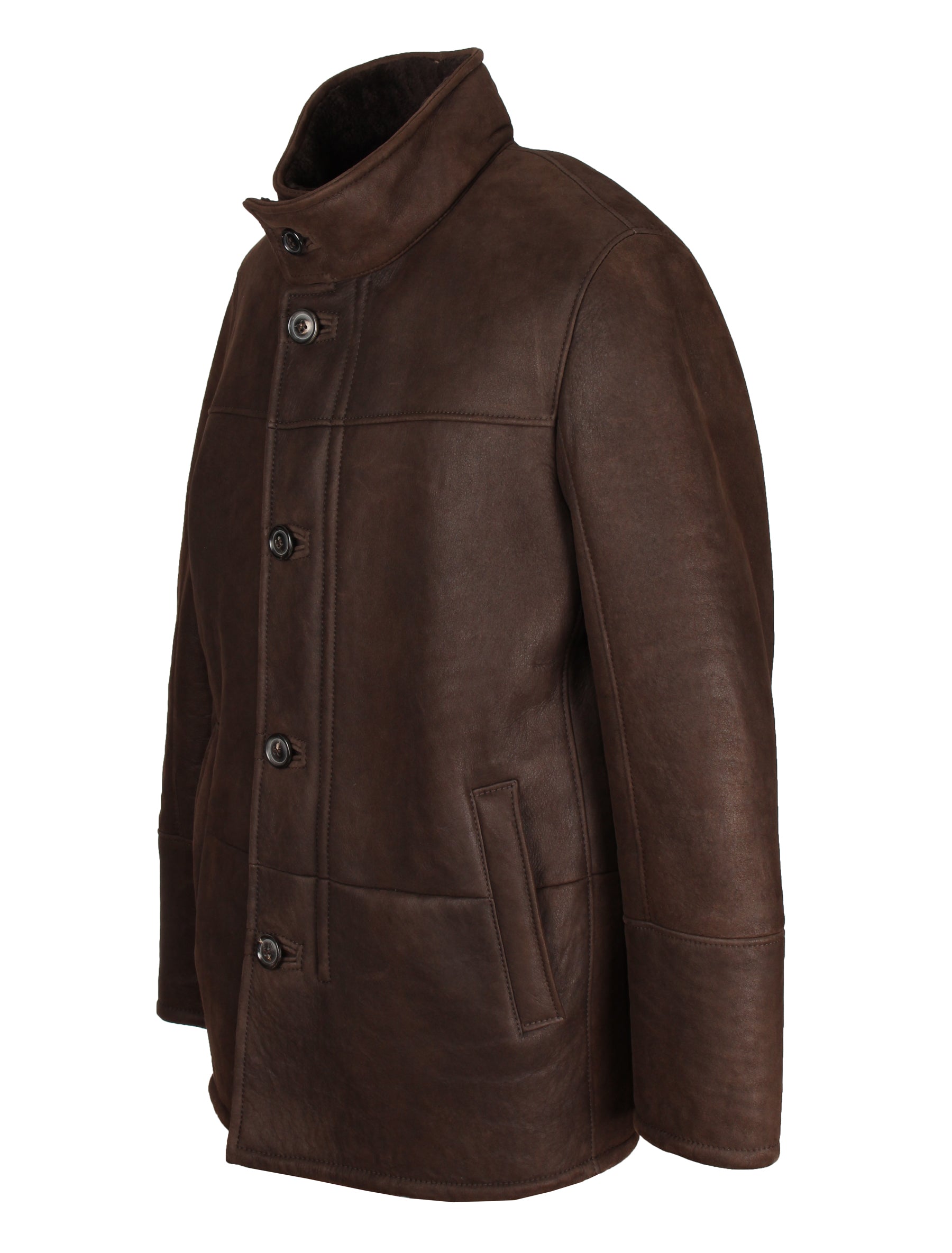 Herren Lammfelljacke von Christ - Clint in braun