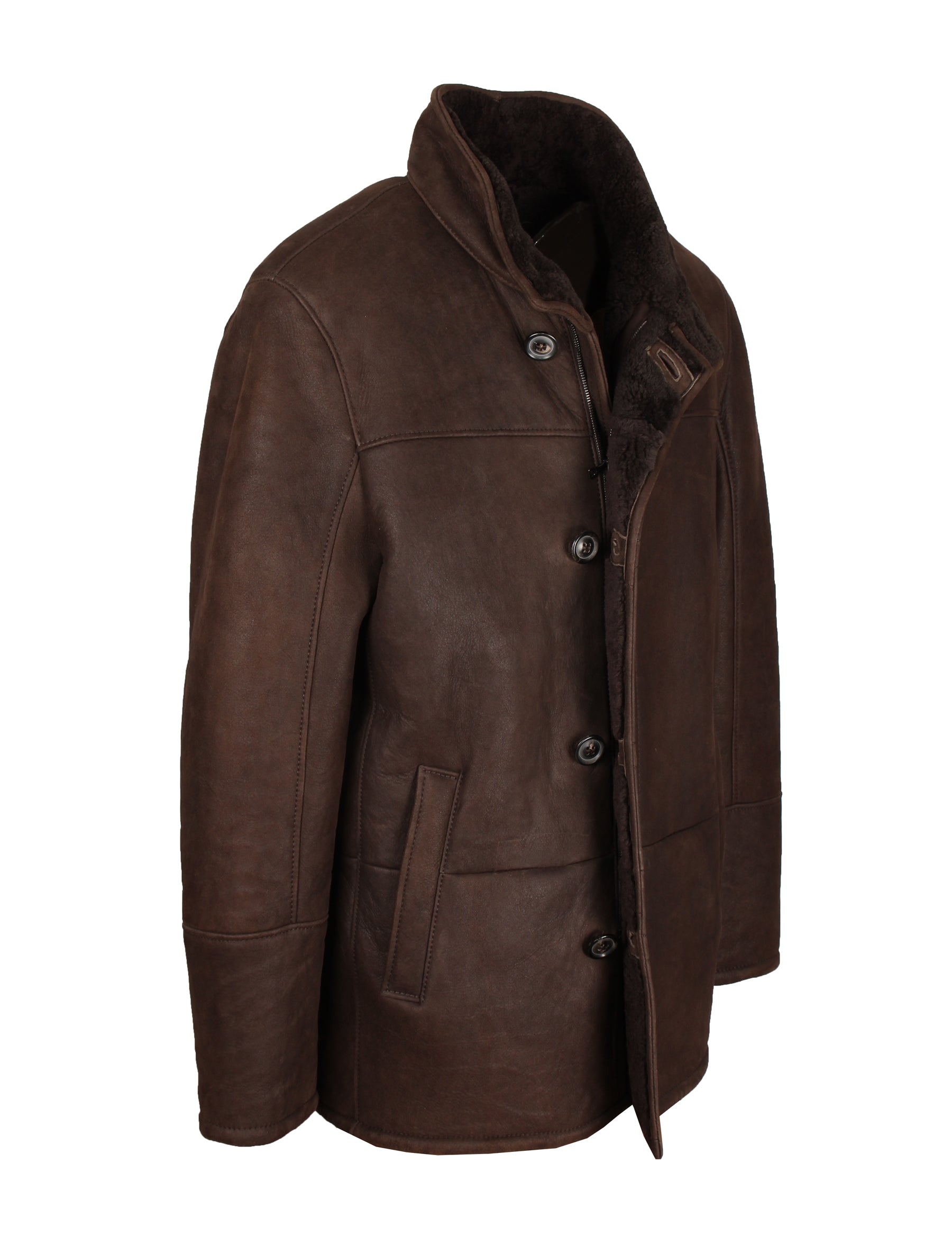 Herren Lammfelljacke von Christ - Clint in braun