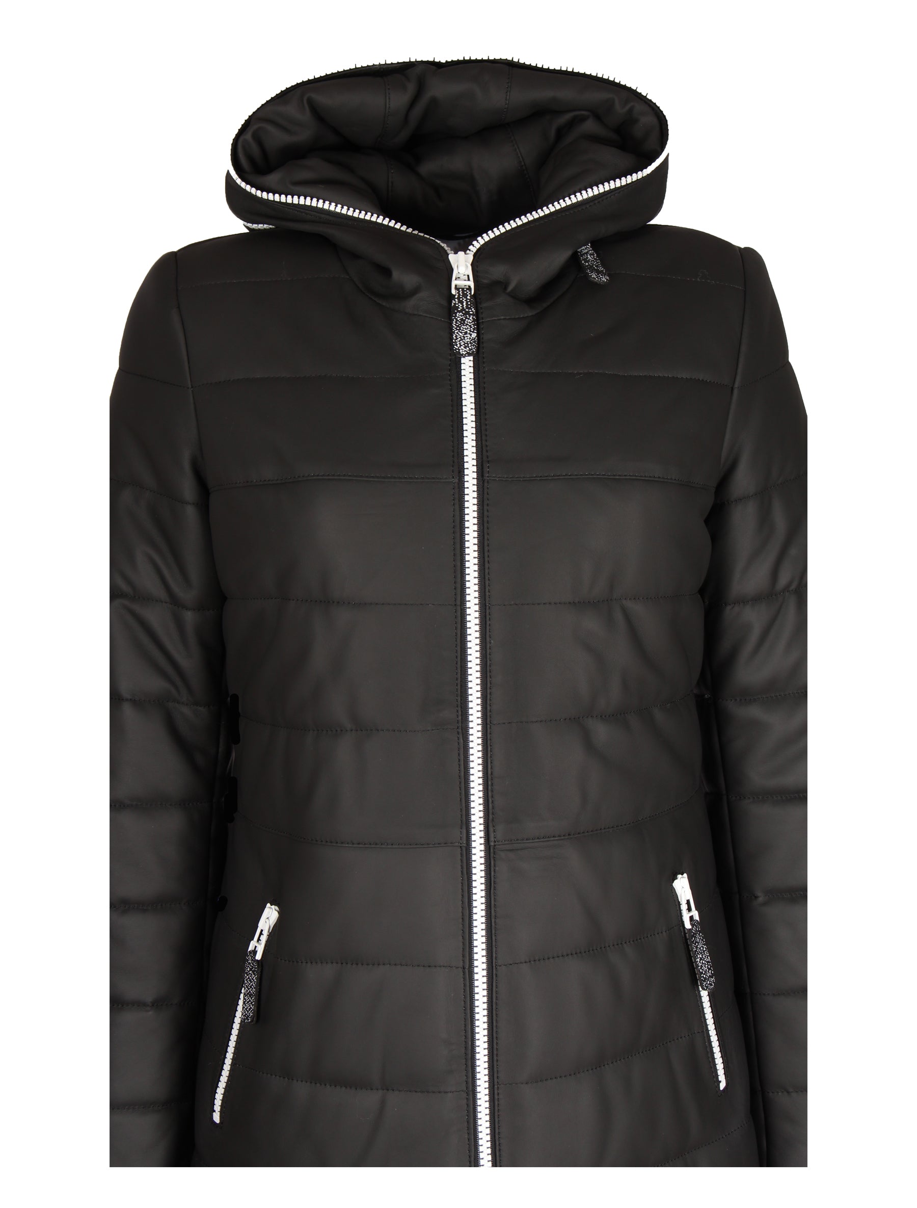 Steppmantel für Damen mit Wattierung - Dona in schwarz