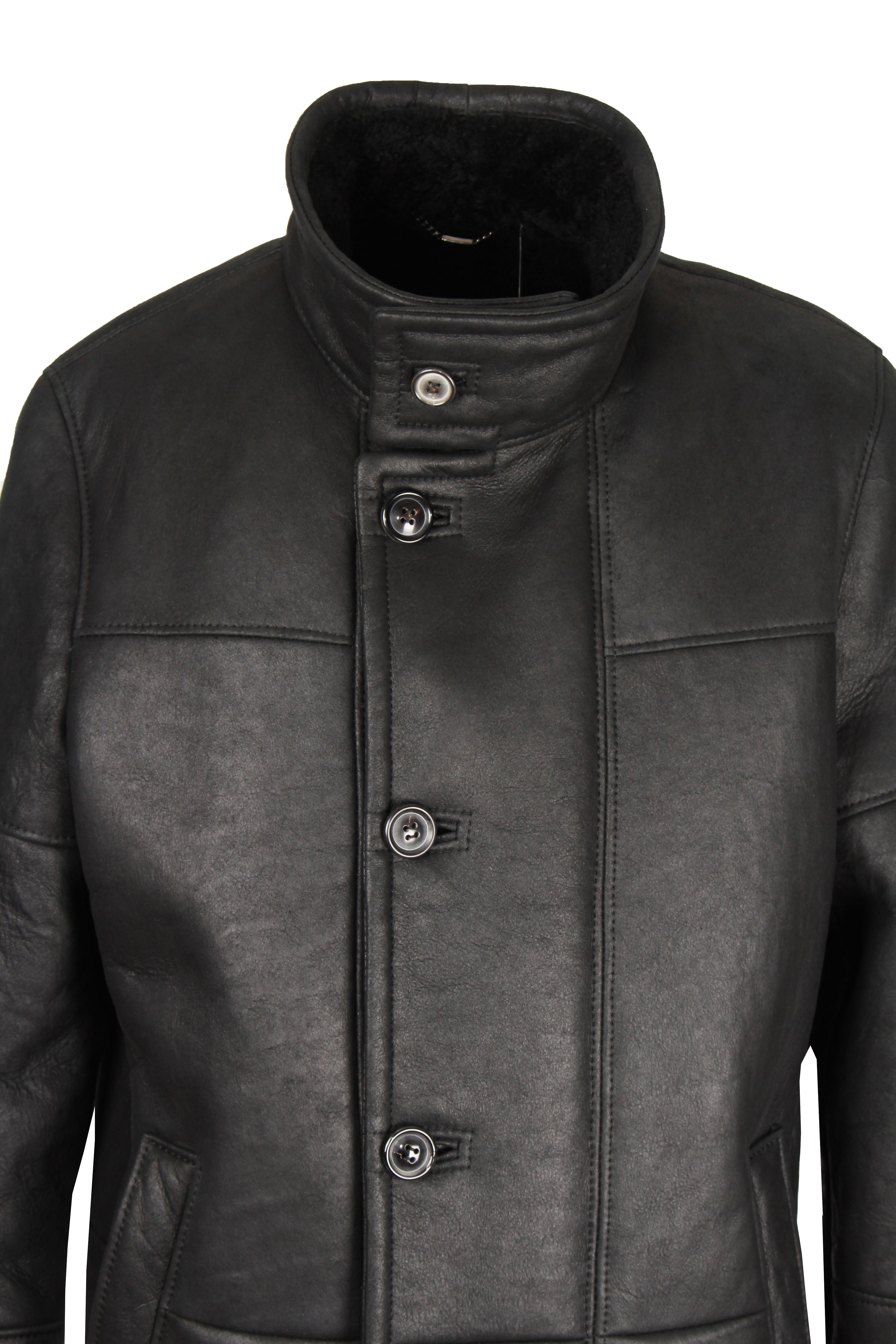 Werner Christ Herren Lammfelljacke - Jacob in schwarz