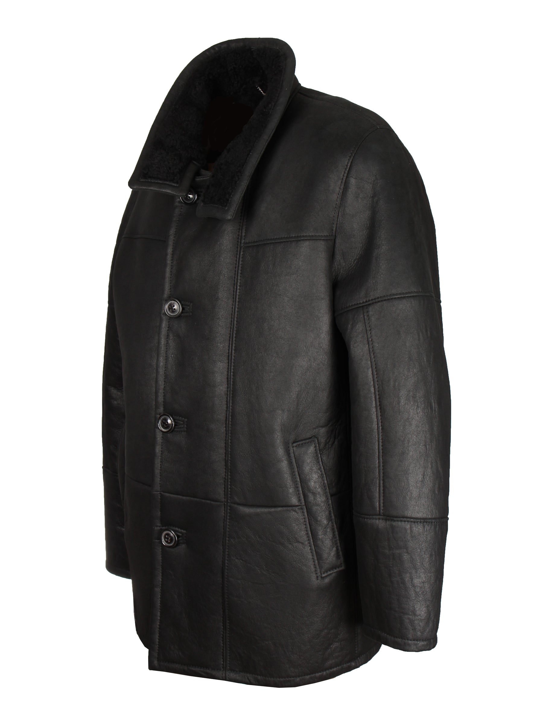 Werner Christ Herren Lammfelljacke - Jacob in schwarz