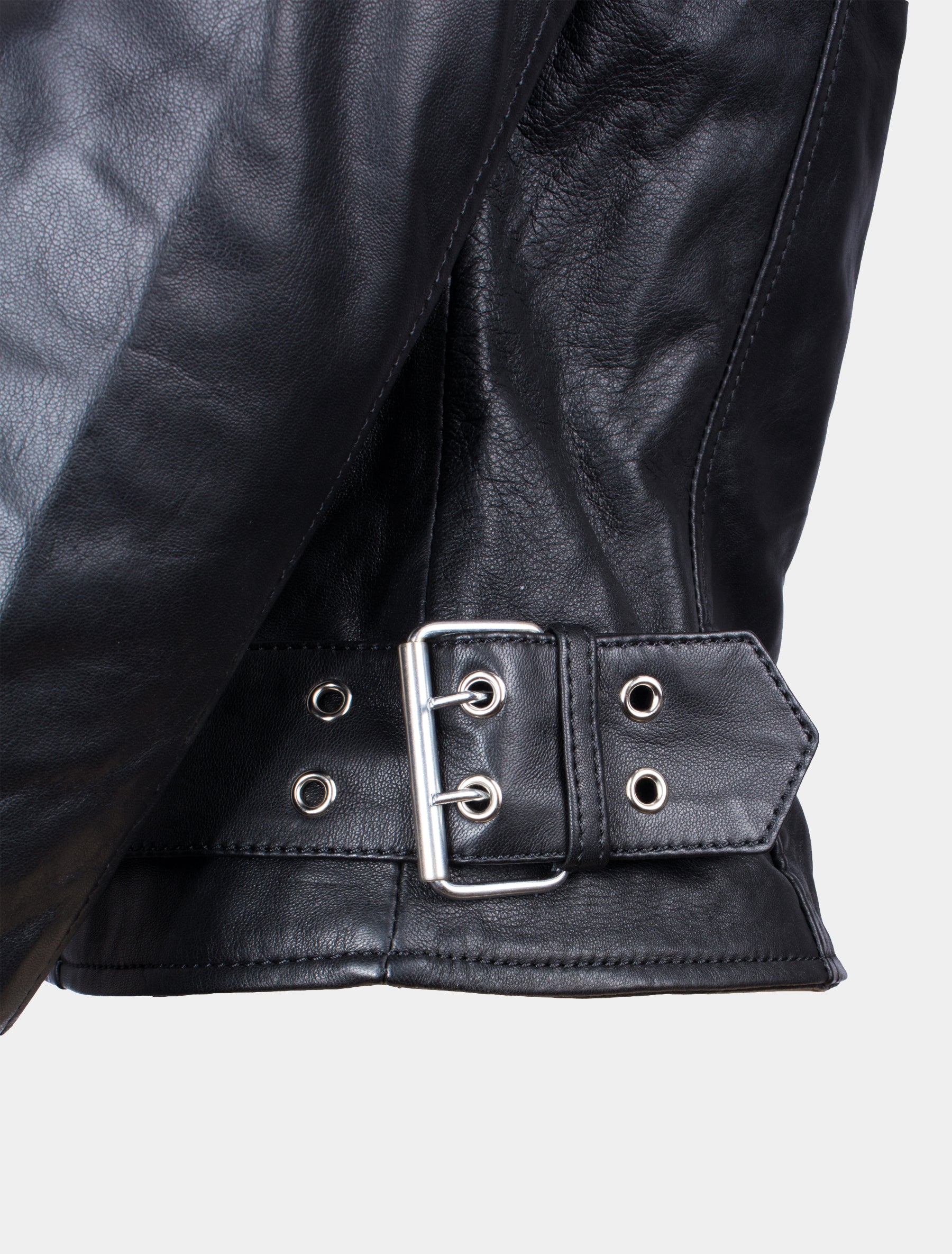 Damen Bikerjacke mit Riegel, Reißverschluss und Reverskragen - Alea in schwarz