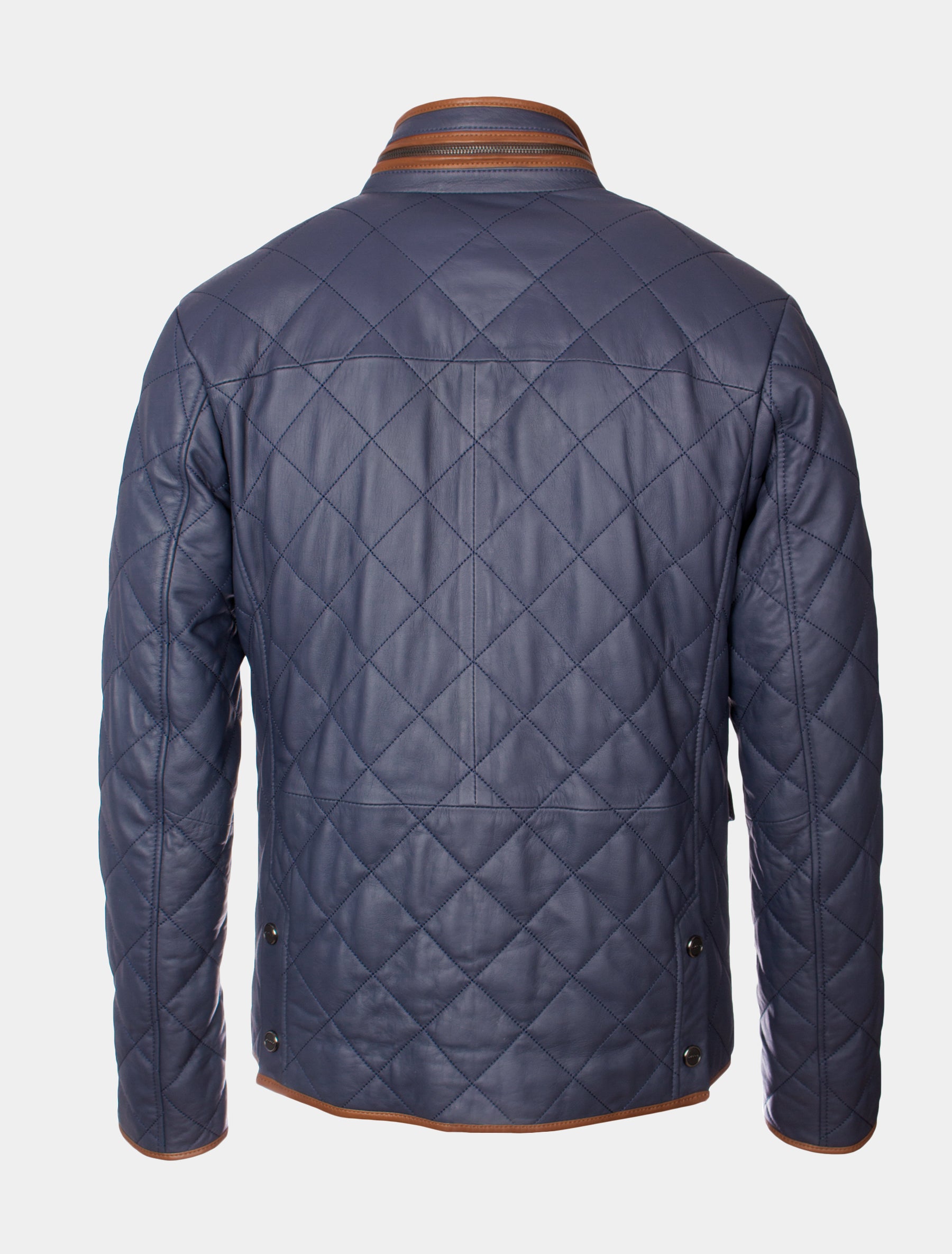 Hochwertige Herren Stepp Lederjacke - Lolus Clay in parliament blau
