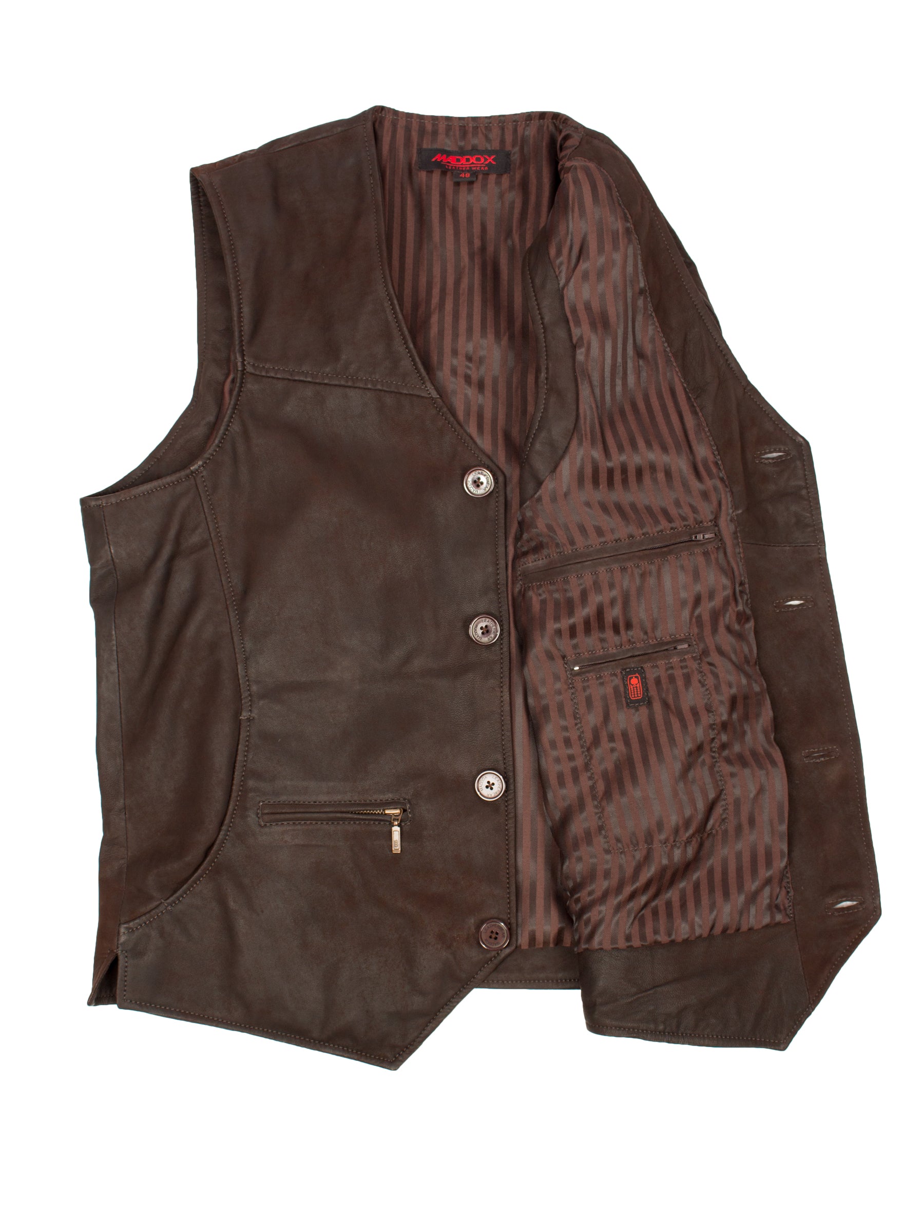 Herren Lederweste aus Lammleder in schoko braun - Maddox Jever