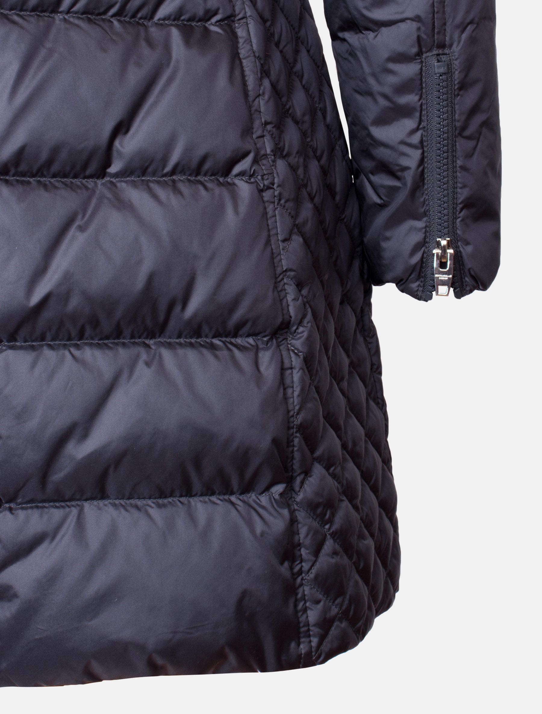 Damen Daunenmantel mit abnehmbarer Echtfell Kapuze - Beam in eclipse/natural