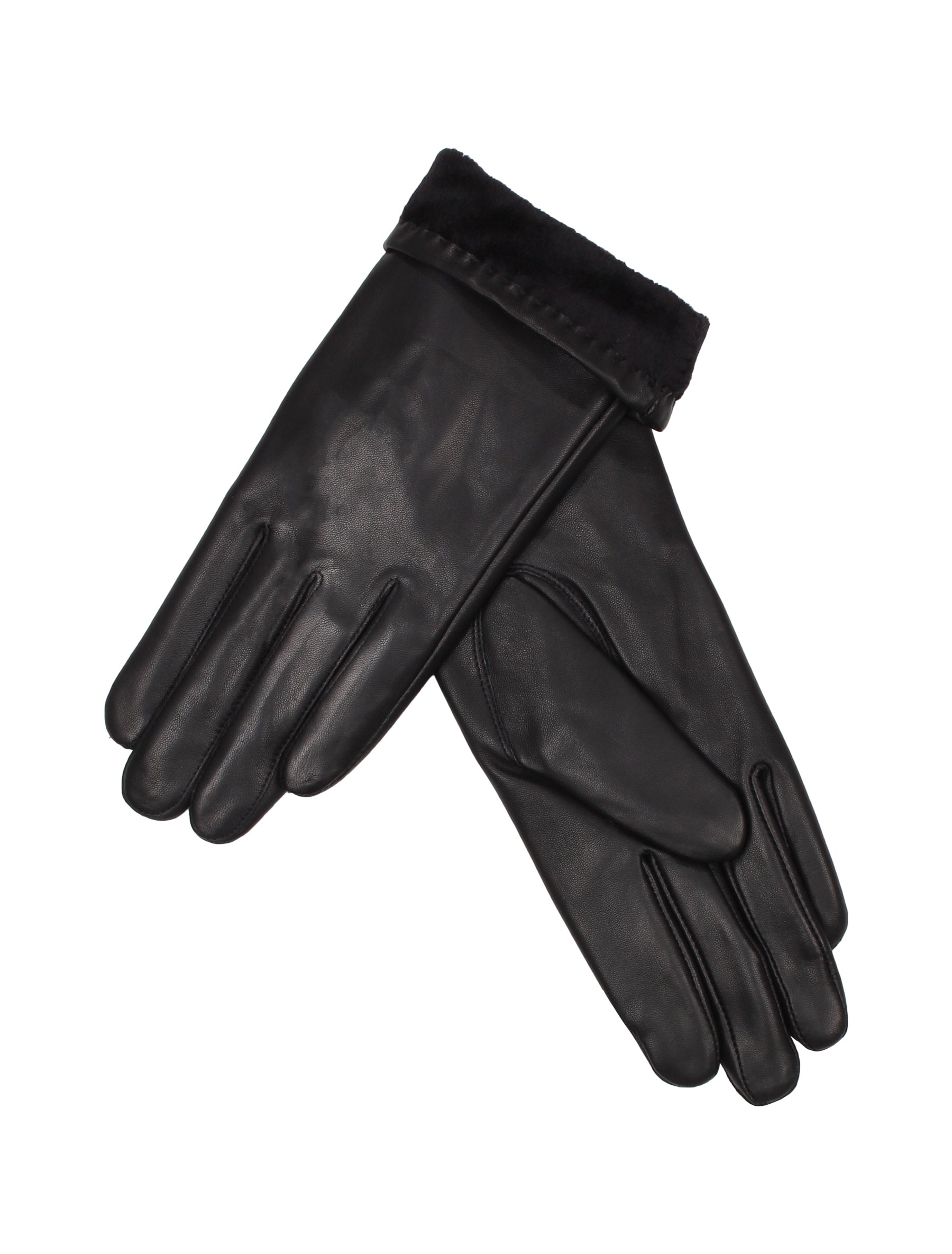 Damen Lederhandschuh von Weikert - WLE 9816 in schwarz