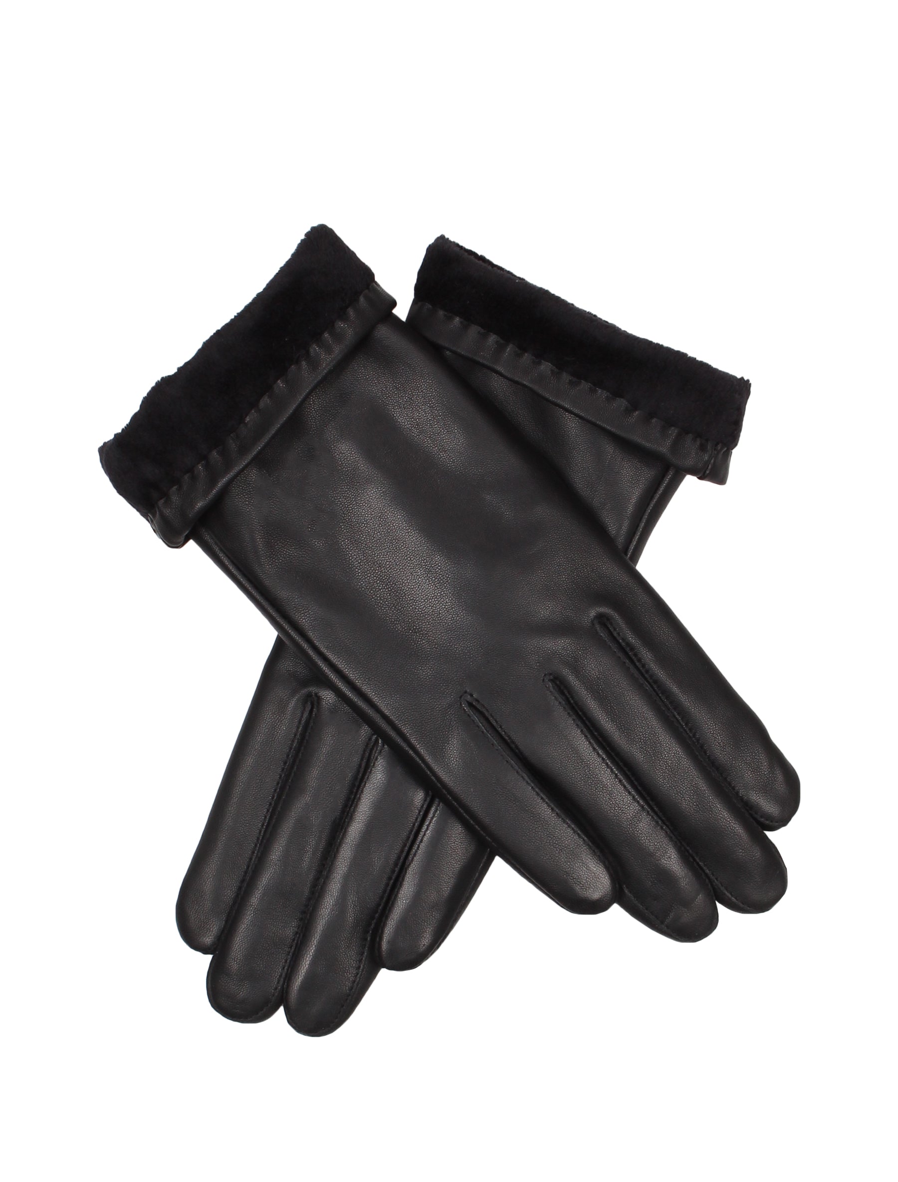 Damen Lederhandschuh von Weikert - WLE 9816 in schwarz