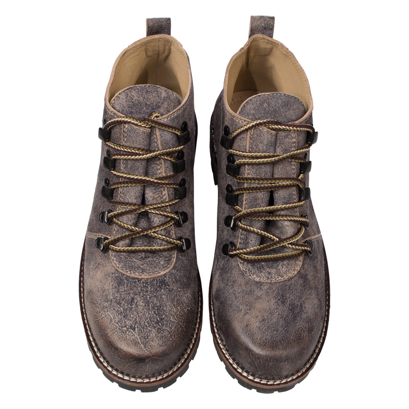 Herren Leder Trachtenschuh Lederschuhe Trachten Schuh Boot aus Echtleder - Alois Bavar in messing