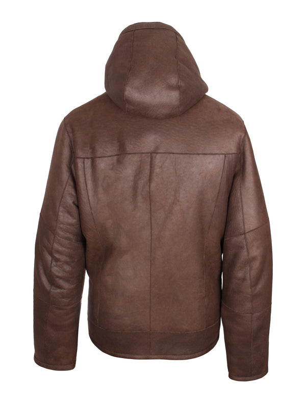 Herren Wendejacke - Lammfelljacke - Christ Milan in braun