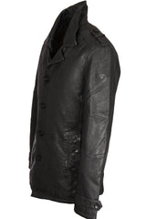 Gipsy Herren Langjacke aus Leder - Mic in graphite