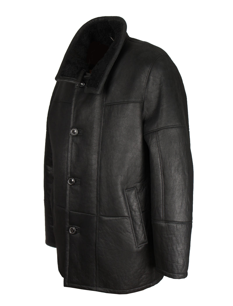 Werner Christ Herren Lammfelljacke - Jacob in schwarz