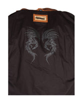 Herren Biker Lederjacke aus Sheep Nappa von Punchball - Jason in black camel