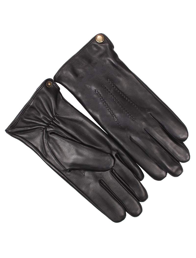 Herren Lederhandschuh aus Lamm mit Naht - 17064 in schwarz